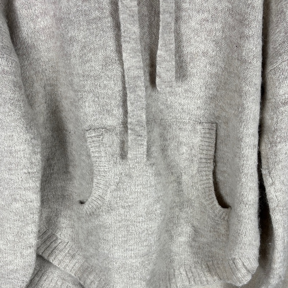 Madewell > Wilmington Wool Cream Hooded Sweatshirt Small - Picture 6 of 13